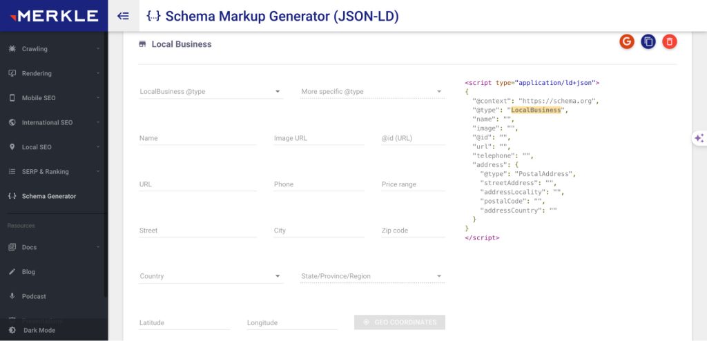 Menghasilkan Kod Schema Markup JSON LD