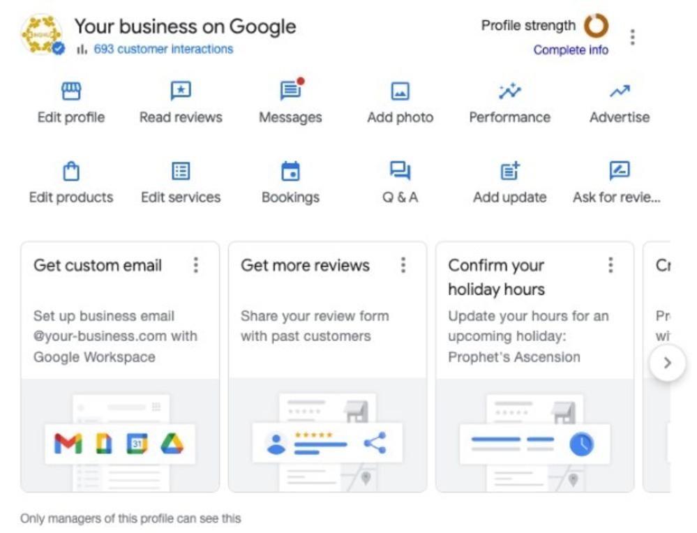 Setting Google Business Profile for your website