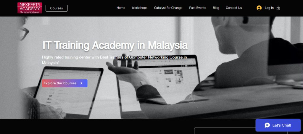 Nexperts Academys website