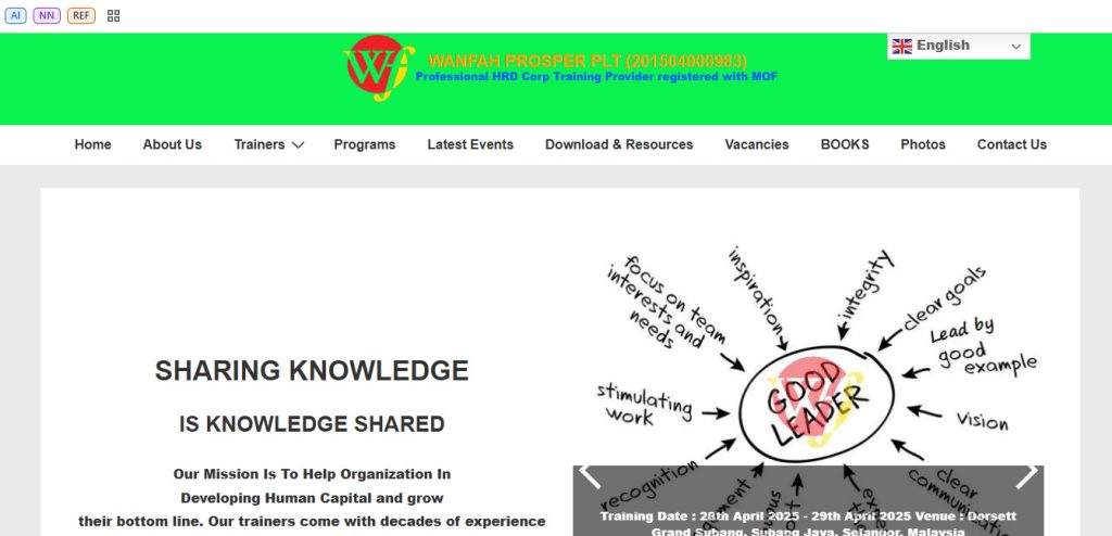 Wanfah Prosper PLTs website