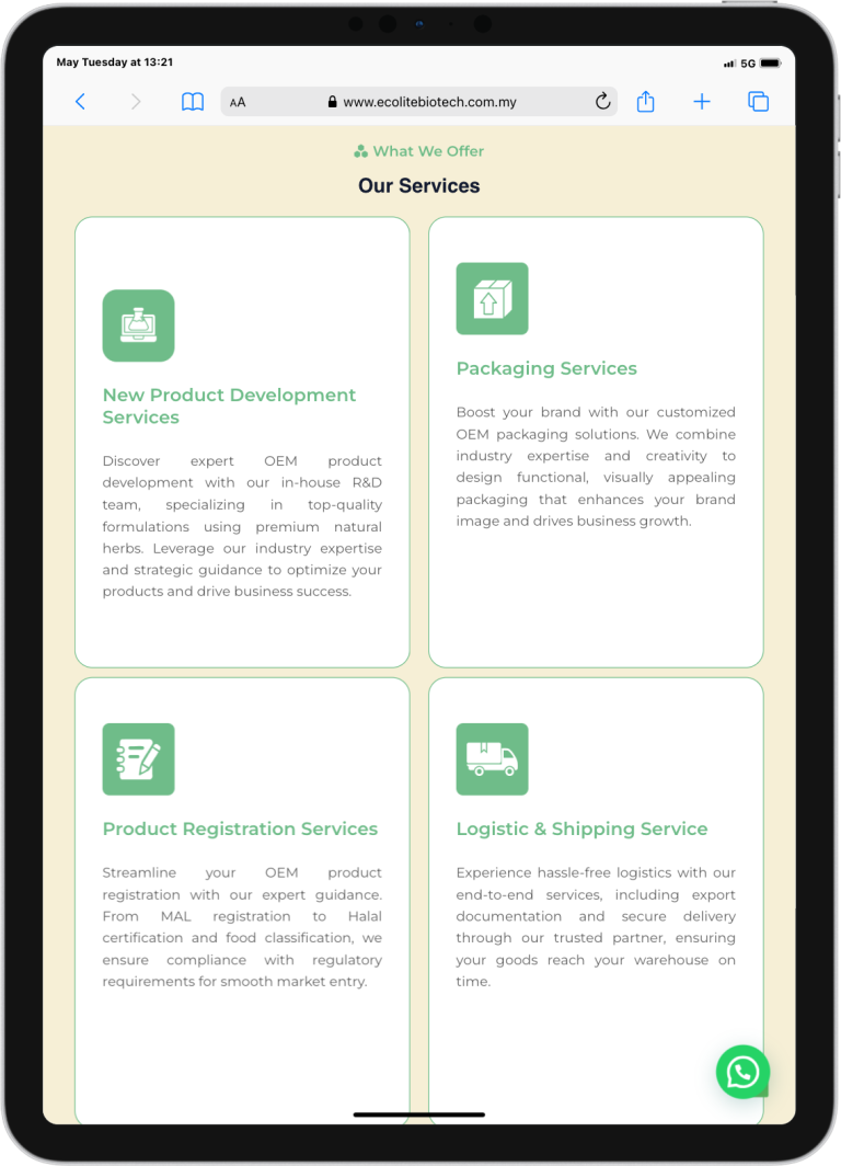 iPad PRO 11 www.ecolitebiotech.com .my 1