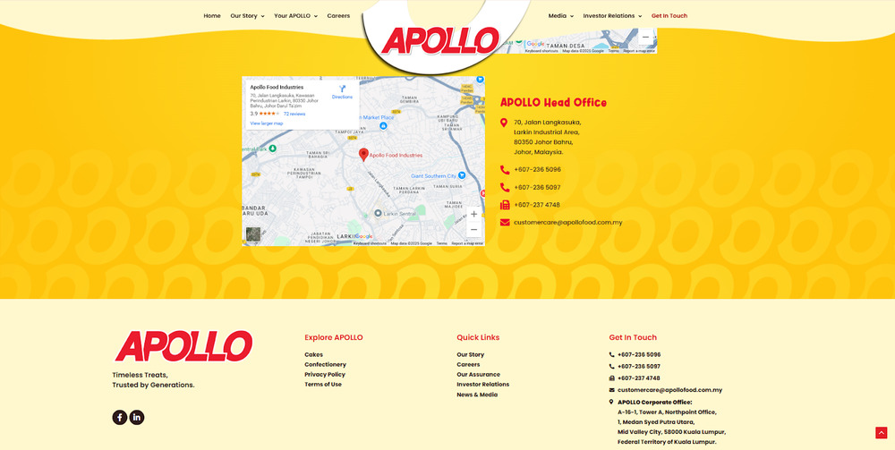 Contact Us page design