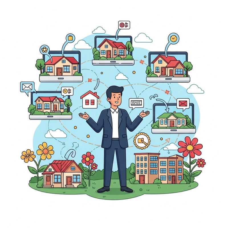 Real estate backlink building