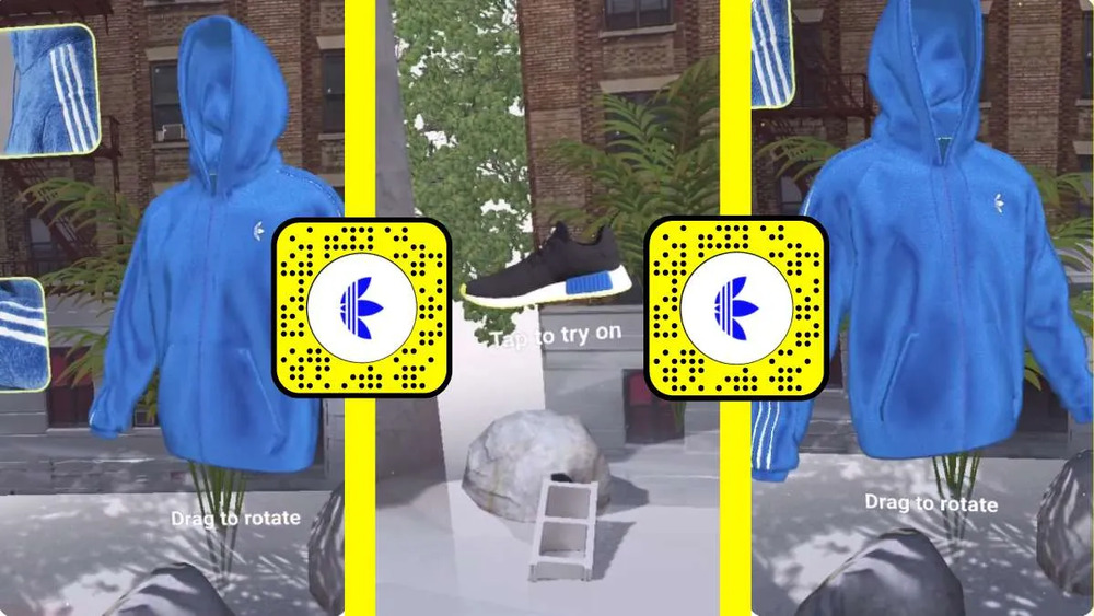 Adidas incorporated an AR filter for people to use and offered the chance to be featured on their official channels