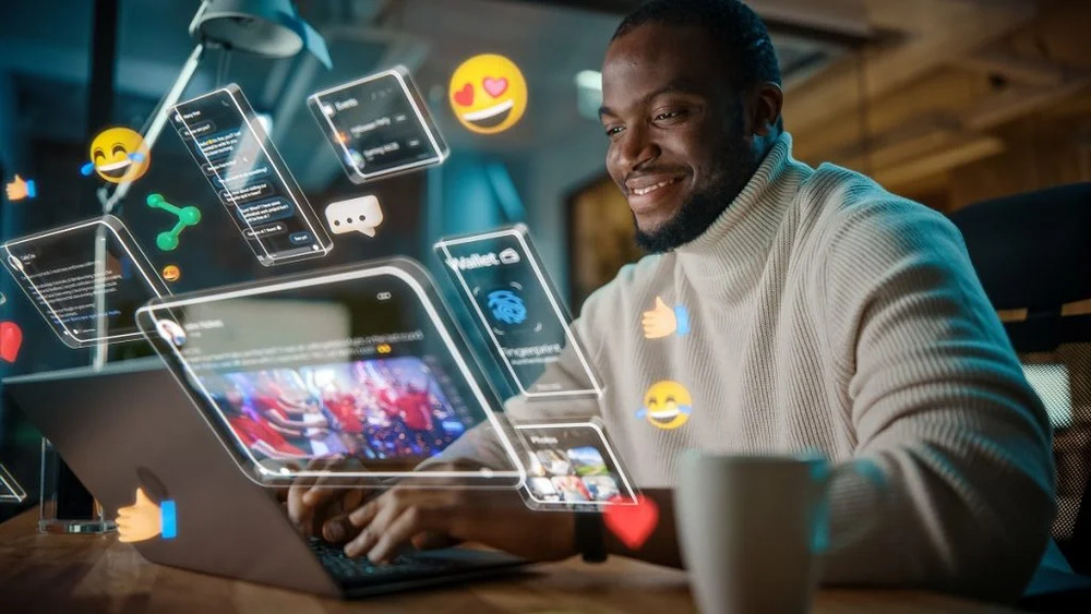 Augmented reality AR and social media