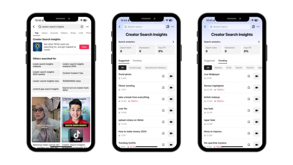 Finding local trends with Creator Search InsightsTikTok analytics