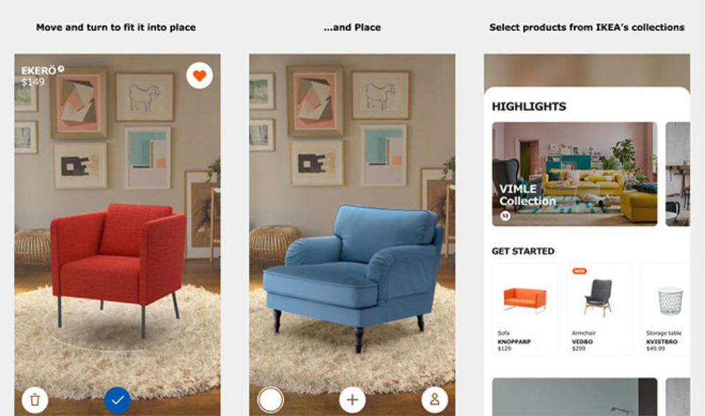 IKEA Place augmented reality social media app