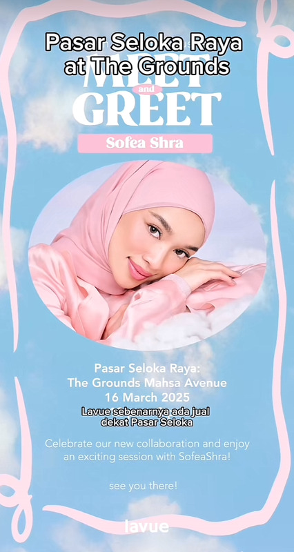 Lavue Lens raya collaboration with Sofea Shra
