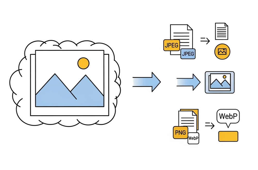 Optimise image format as image seo best practices