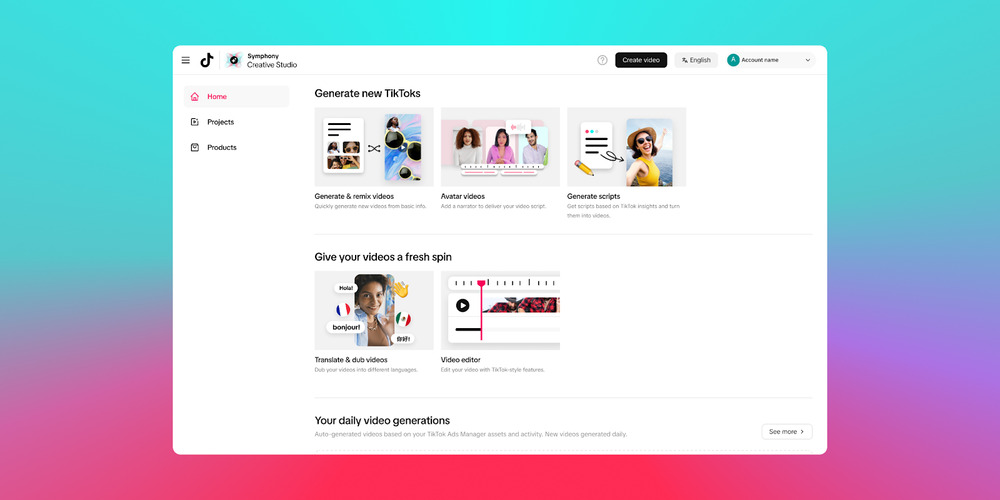 TikTok for business Creative Centre
