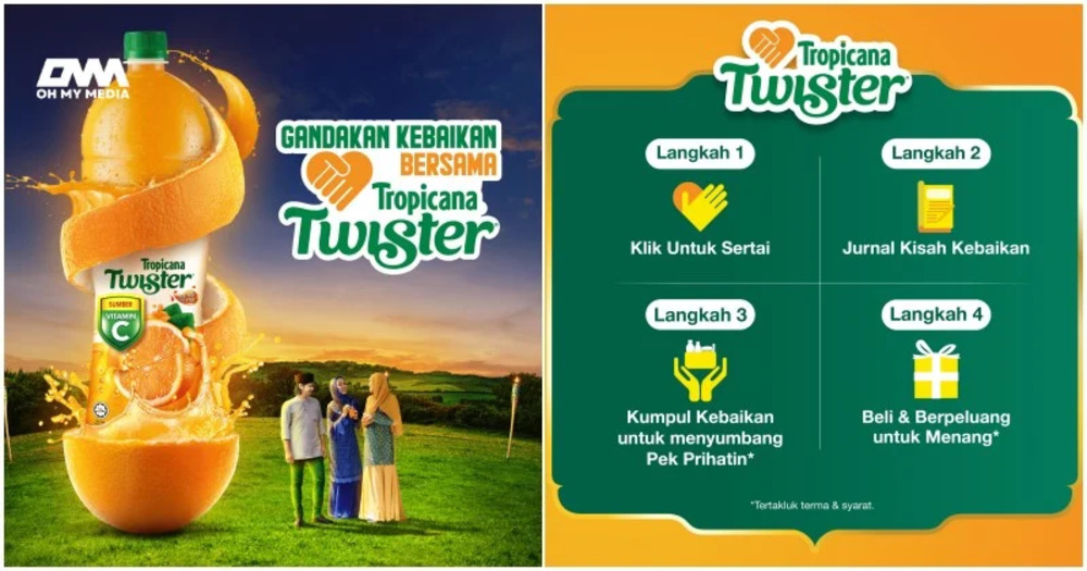 Tropicana Twister campaign on spreading kindness creates interactive