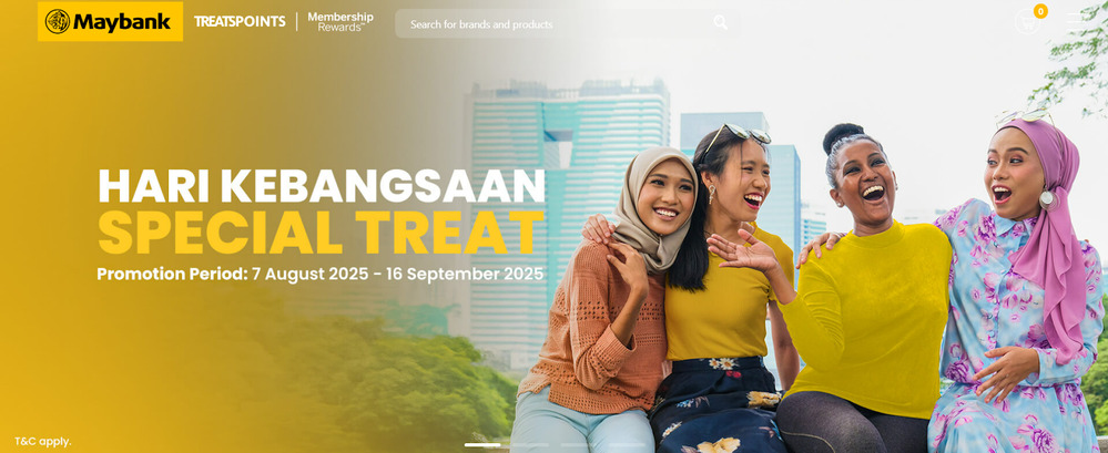 The image illustrates the Maybank special Merdeka promotions on their webpage