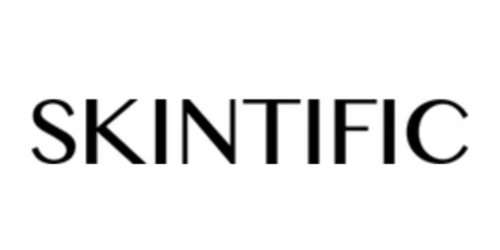 Image illustrates the logo of SKINTIFIC skincare brand in Malaysia
