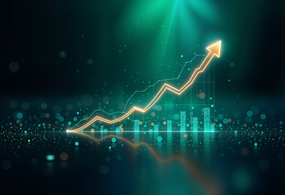 The image illustrates that the digital marketing ensures to achieve immense revenue growth for the company