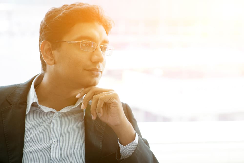 A thought leader thinking about next project 
