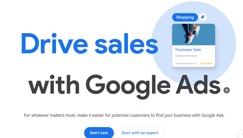 Drive Sales with Google Ads