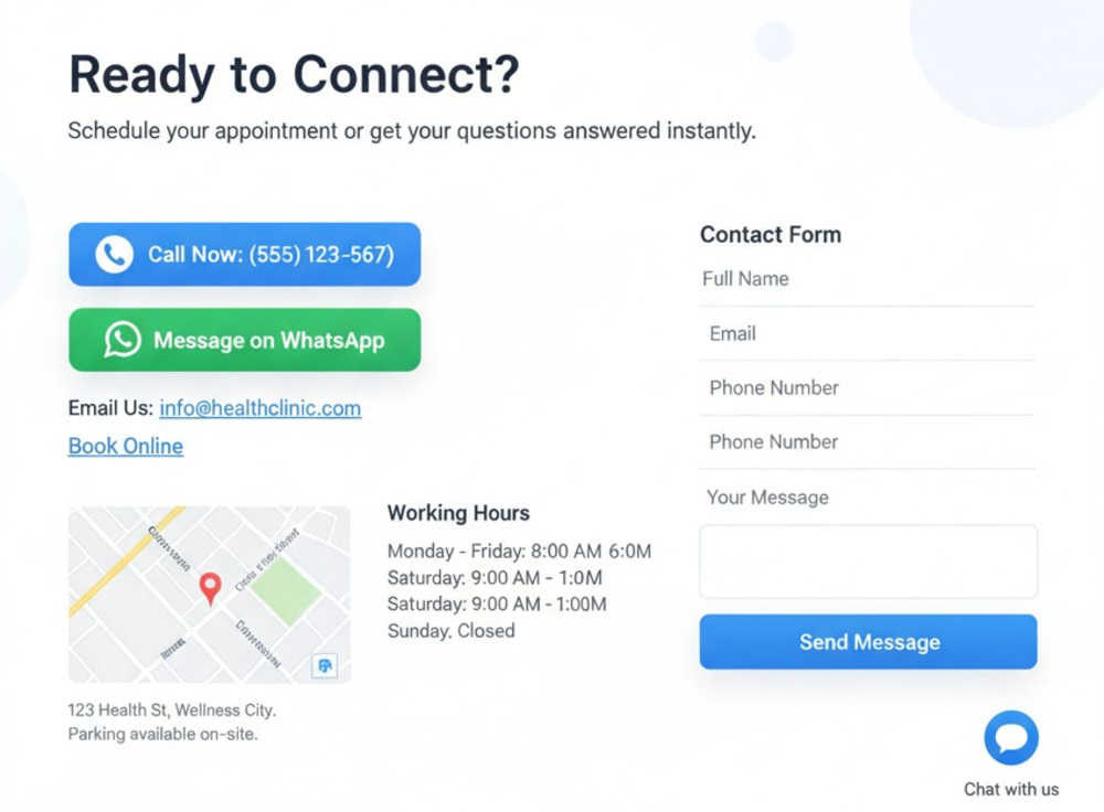 Example of Clear Contact Information 
