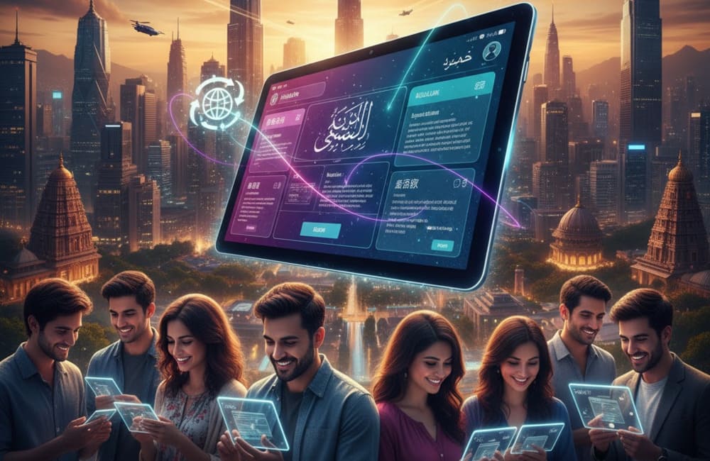 Multilingual UX, for various language 
