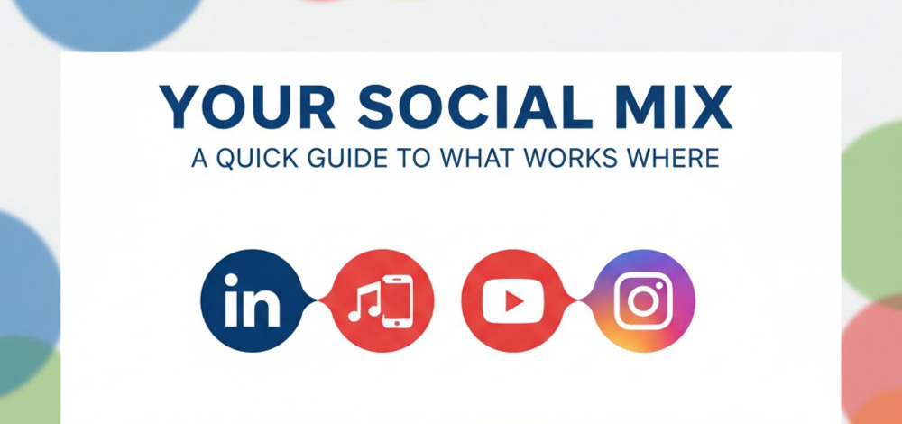 Your social media platforms mix