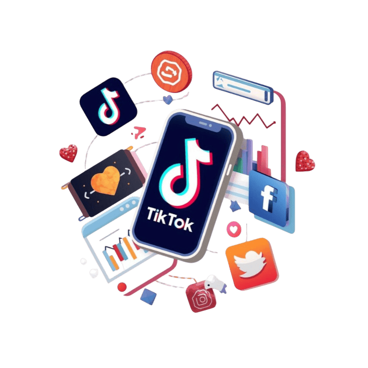 tiktok in a smart phone