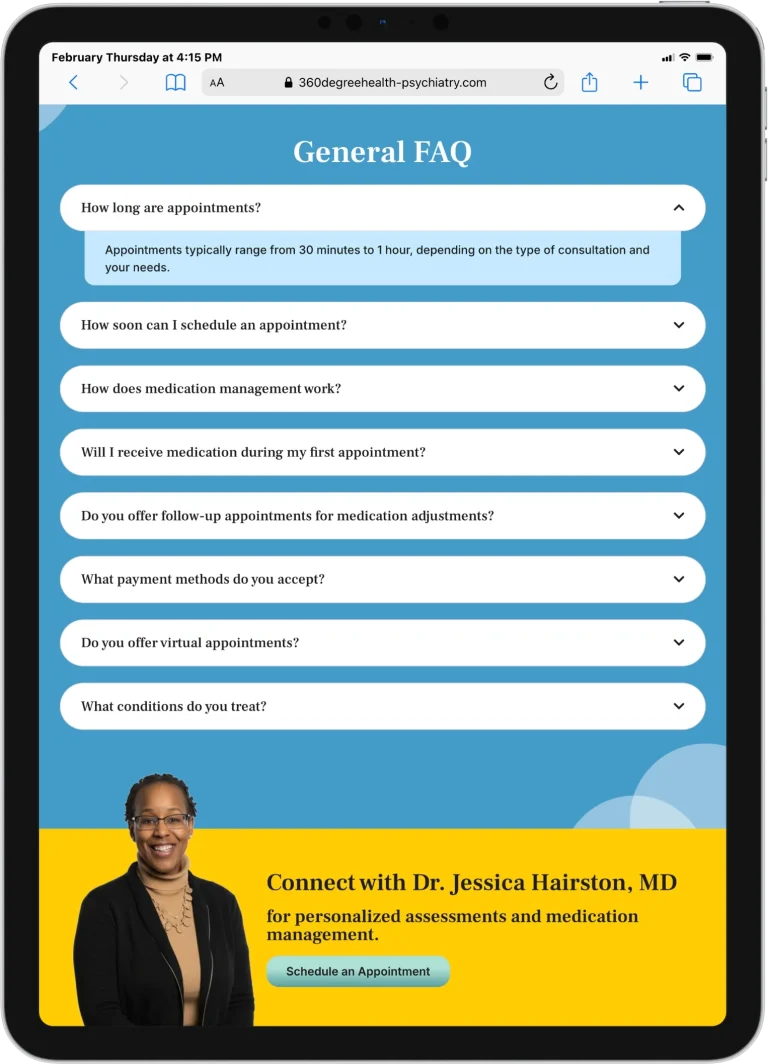 iPad PRO 11 www.360degreehealth psychiatry.com 3