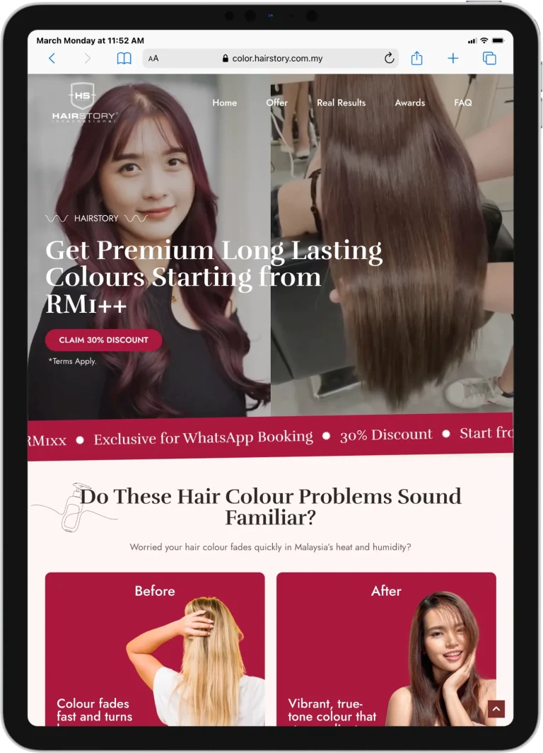 iPad PRO 11 color.hairstory.com .my 1