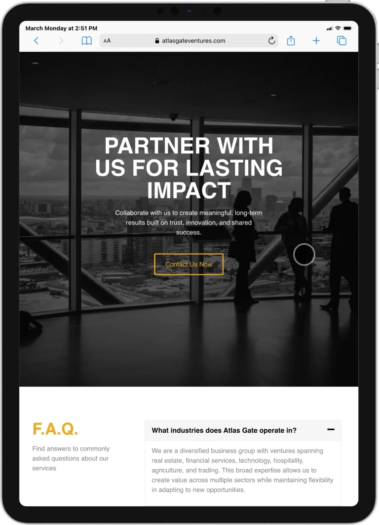 iPad PRO 11 www.atlasgateventures.com 1