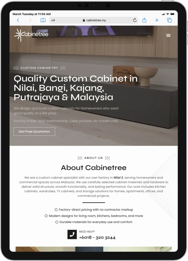 iPad PRO 11 www.cabinetree.my