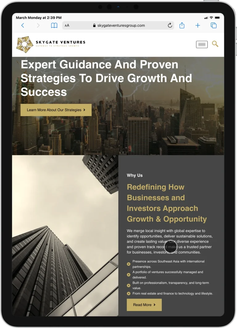 iPad PRO 11 www.skygateventuresgroup.com