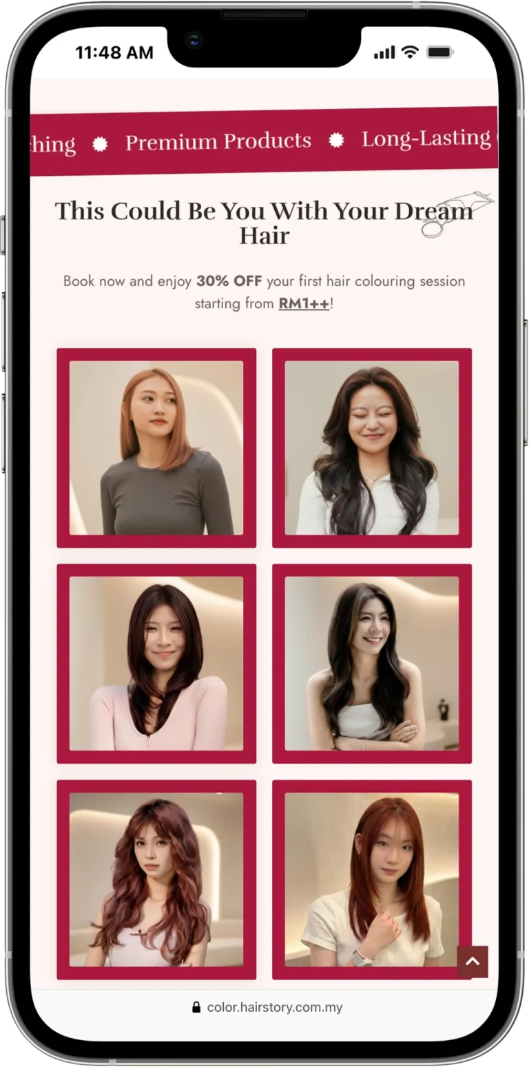 iPhone 13 PRO MAX color.hairstory.com .my 1 1