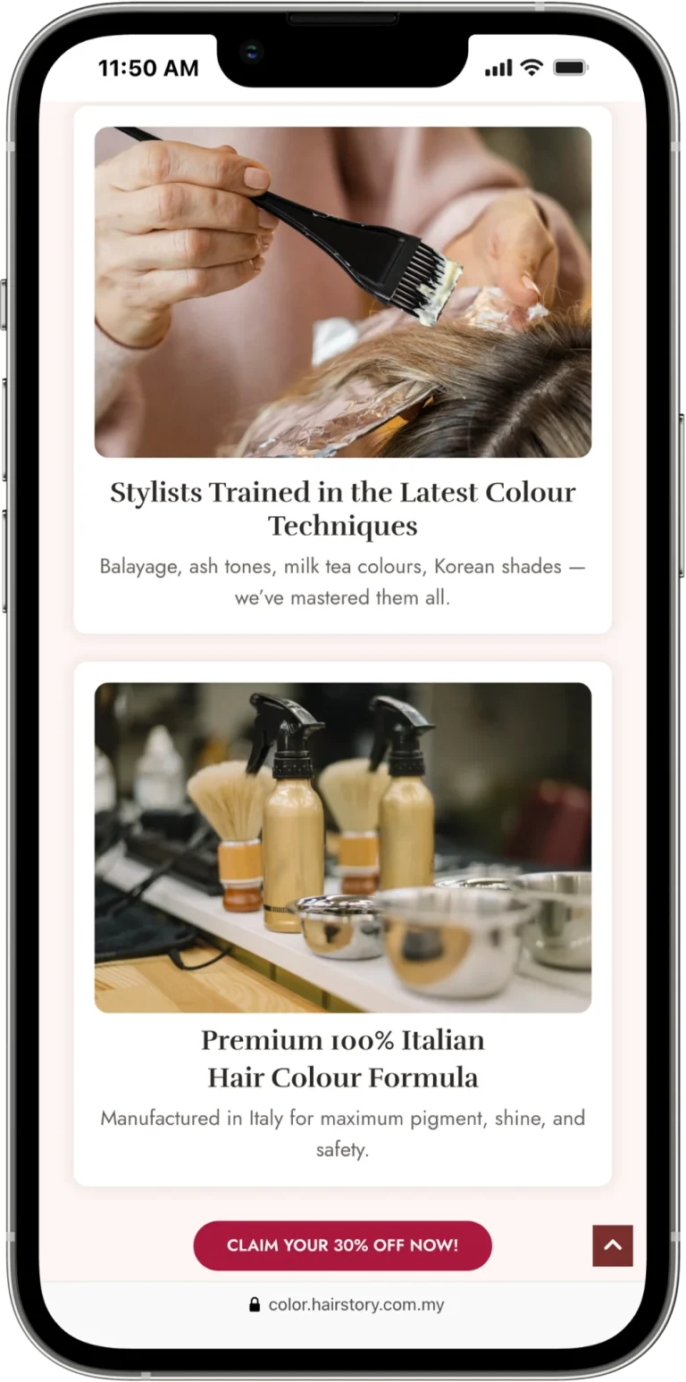 iPhone 13 PRO MAX color.hairstory.com .my 3 1