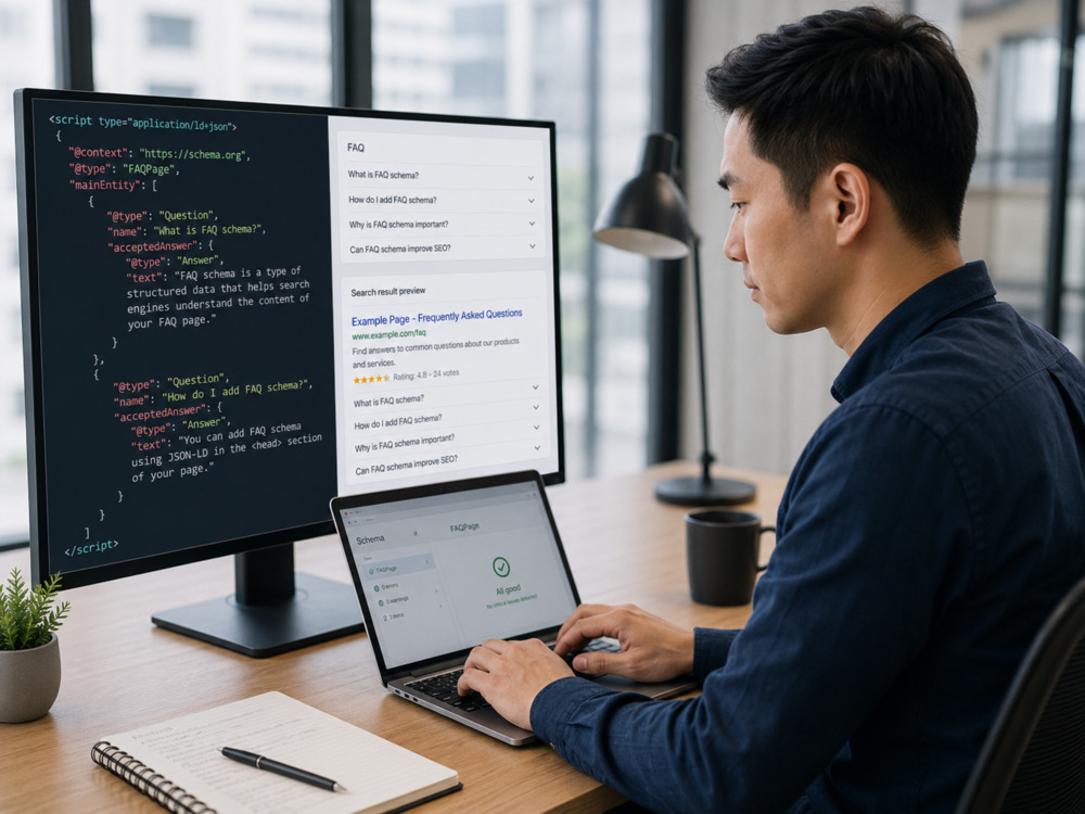 Adding FAQ schema on the website