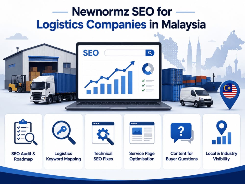 Newnormz’s SEO strategy for logistics companies in Malaysia
