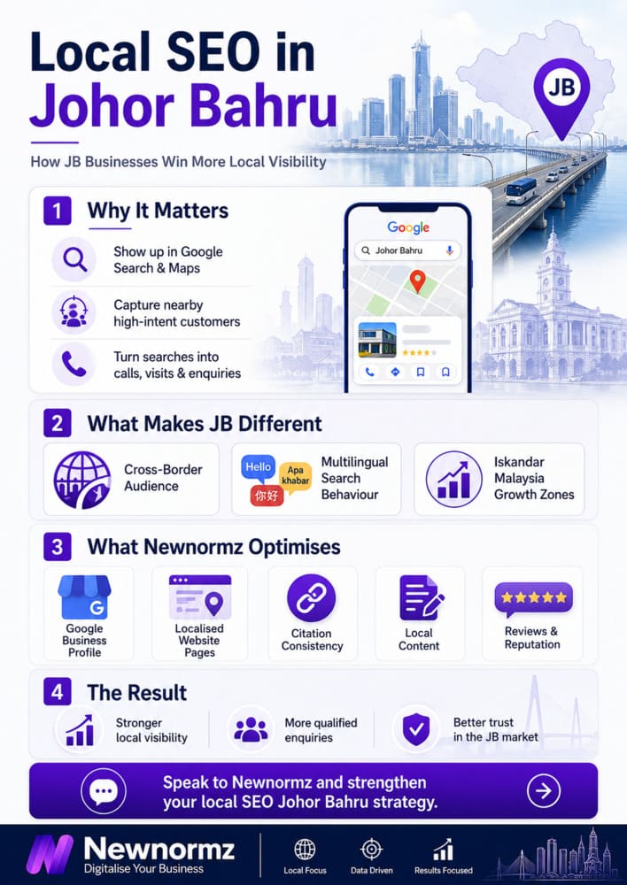 Newnormz’s expertise on local SEO in Johor Bahru
