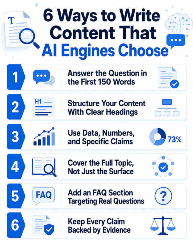 Ways to write content for AI engines
