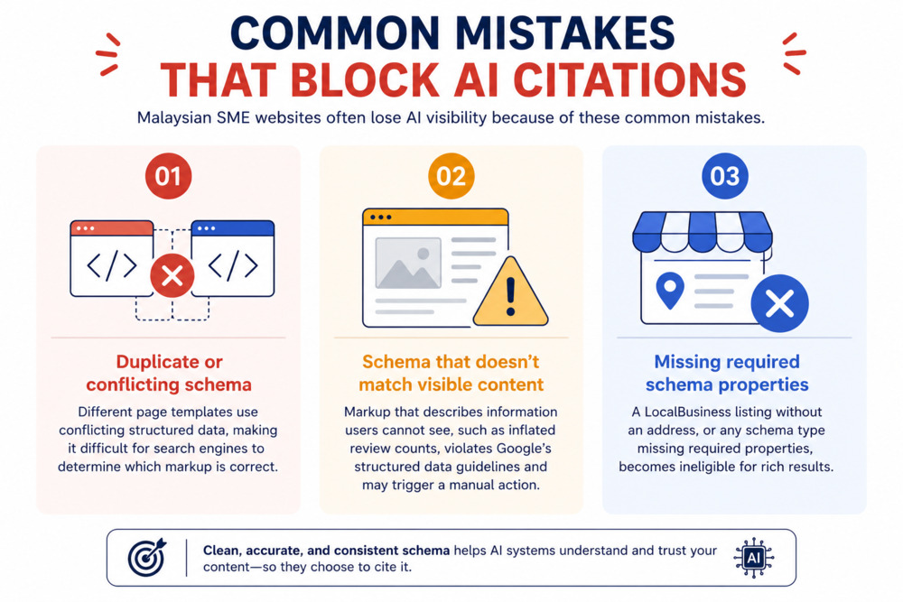 Mistakes to avoid for AI citations