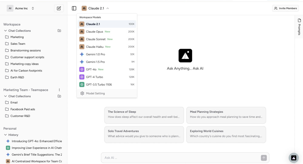 Claude AI platform
