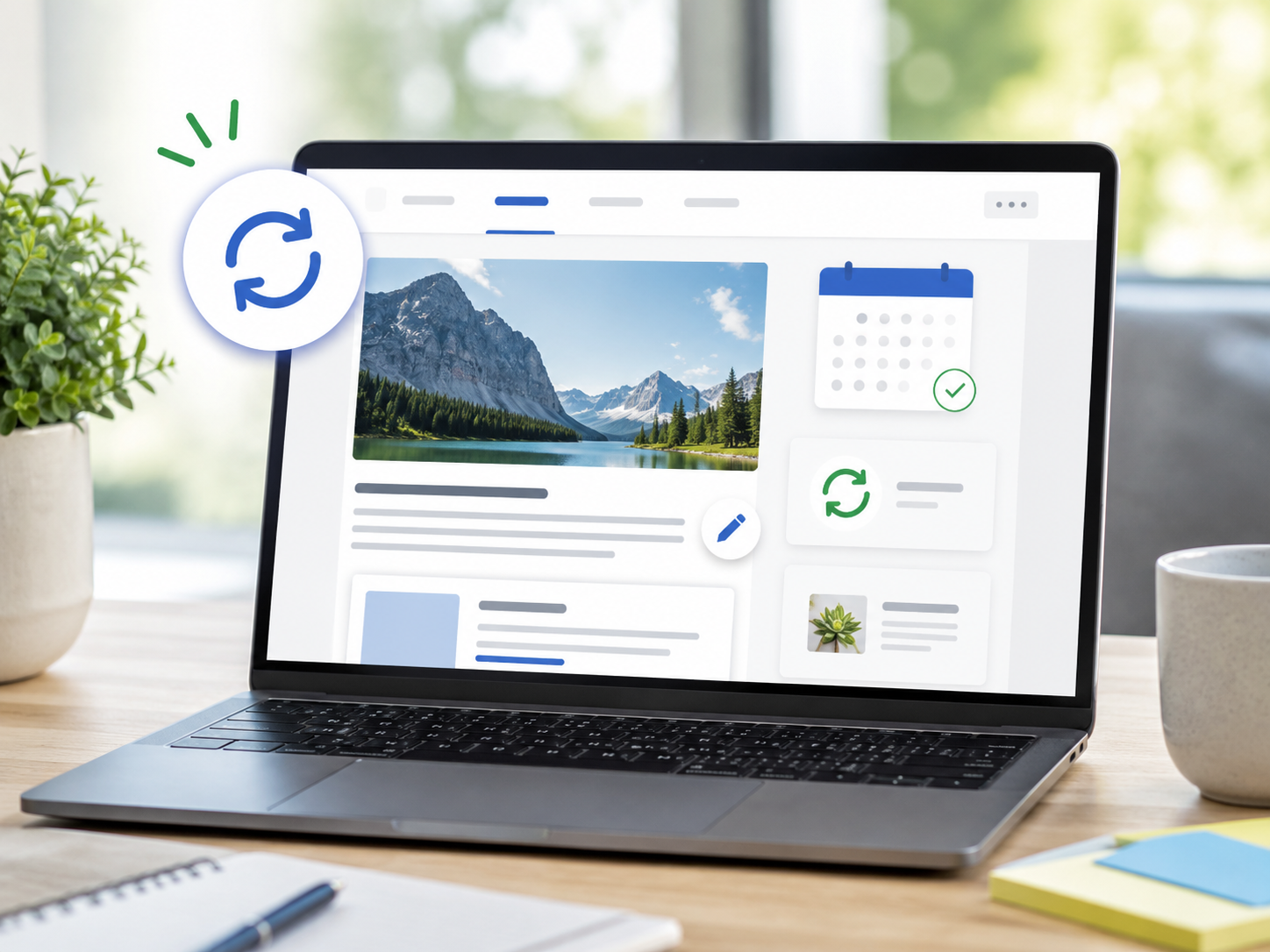 refreshing content of a website with updates improve rankings