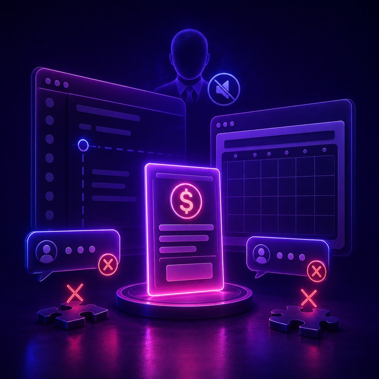 agency quiet after invoice